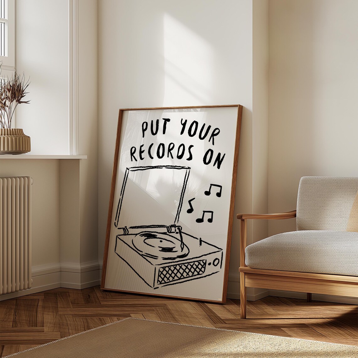 Put Your Records On Retro Vinyl Record Art Print - Image 5