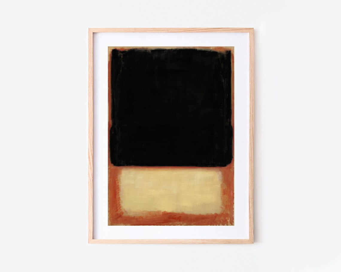 Mark Rothko No. 7 Dark Over Light, Vintage Poster