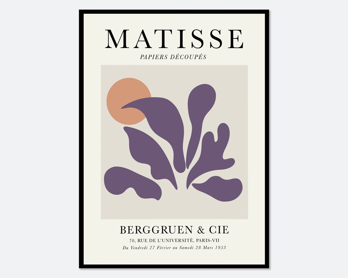 Henri Matisse Cut Outs Vintage Poster Print