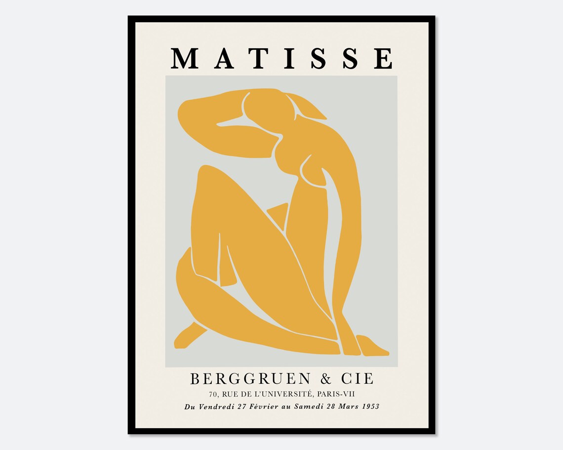 Henri Matisse Blue Nude Figure Vintage Poster Art Print