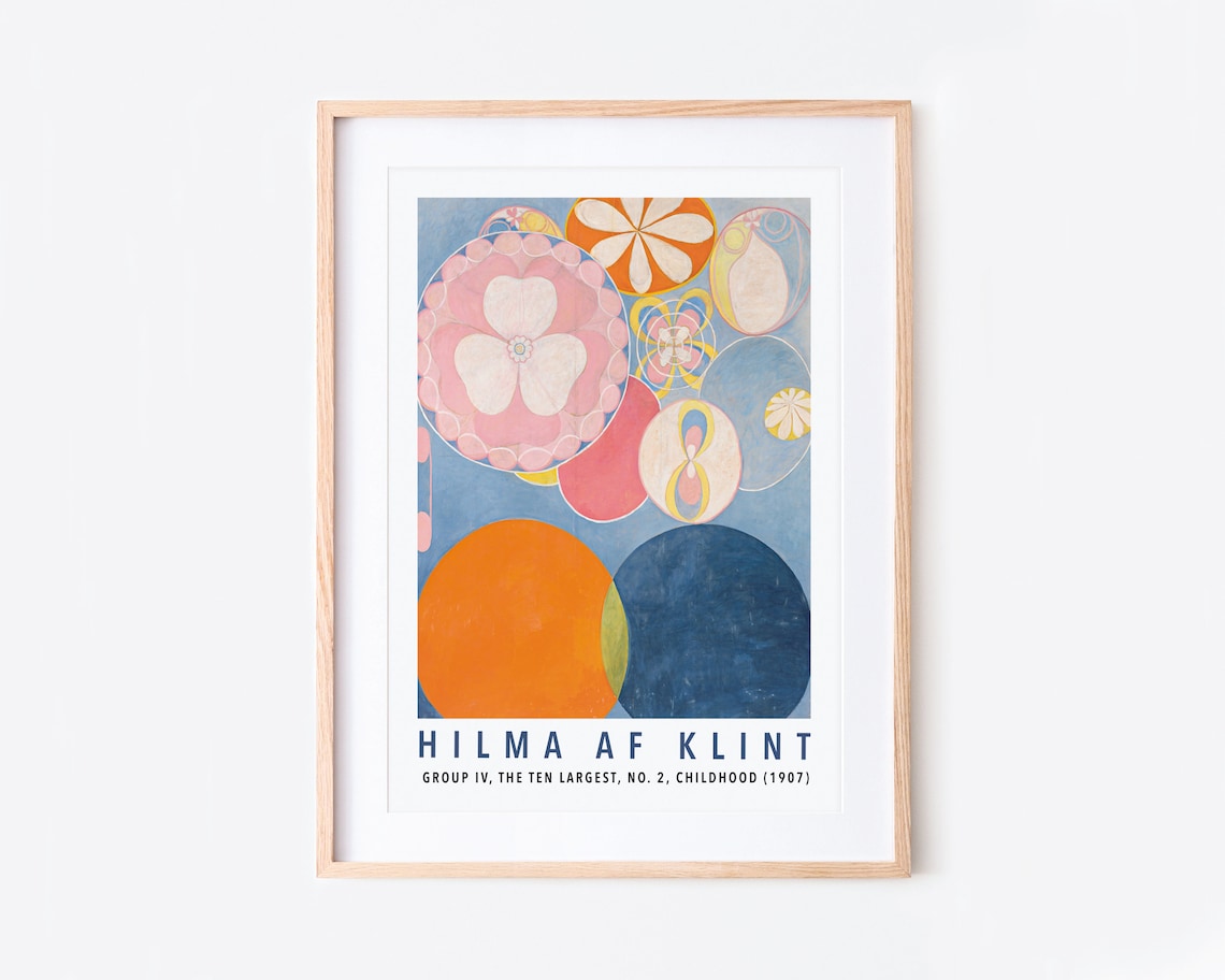 Hilma Af Klint Childhood Vintage Poster Print