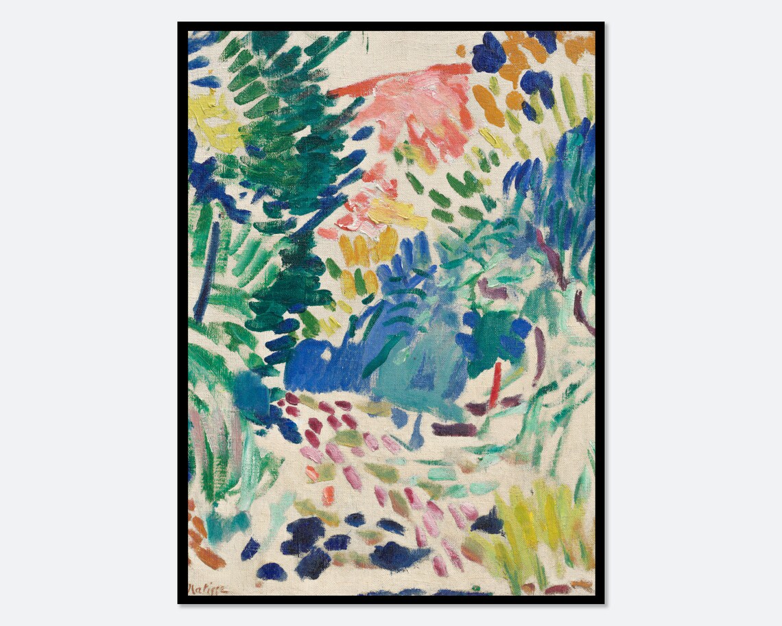 Henri Matisse Landscape at Collioure Vintage Poster