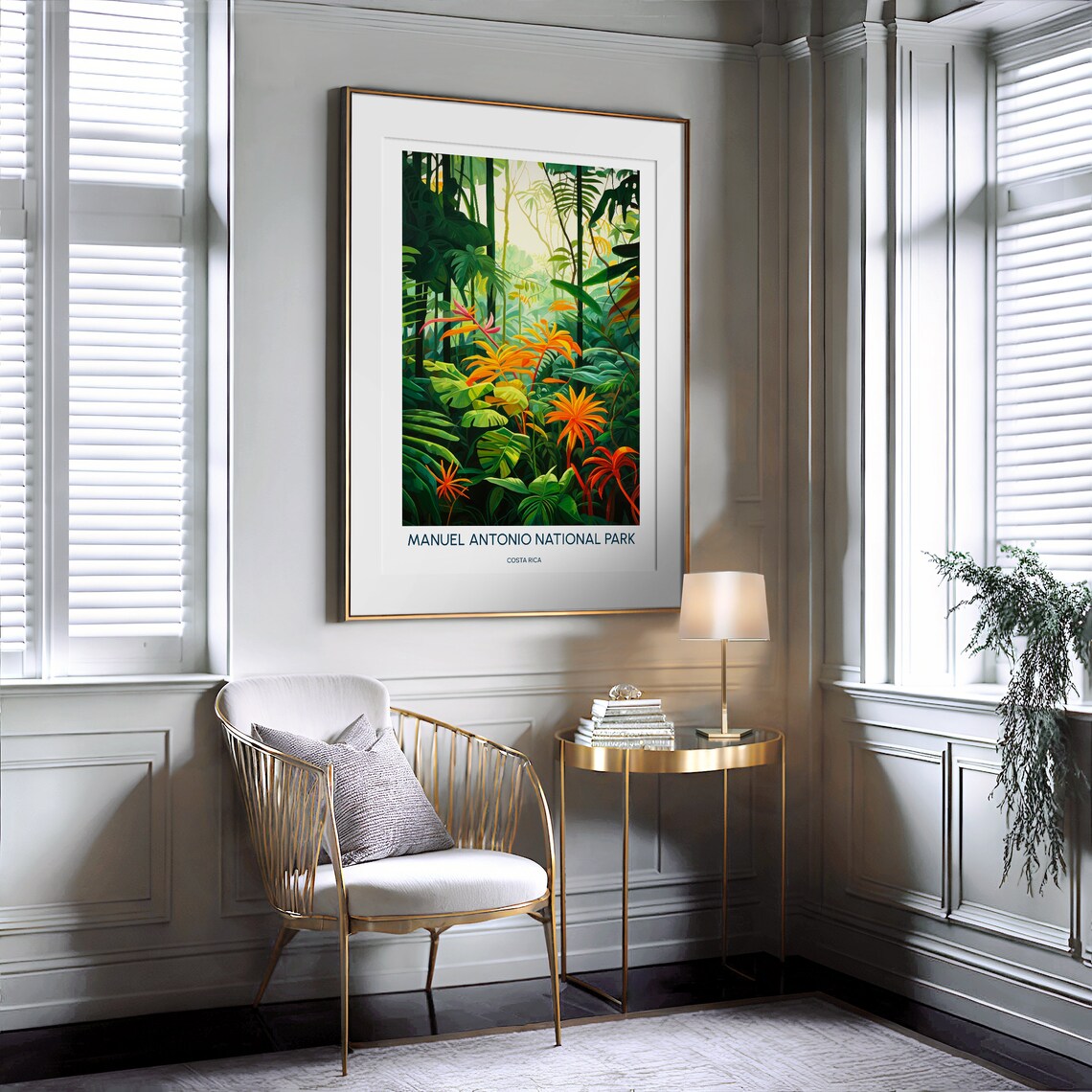 Manuel Antonio National Park Costa Rica Rainforest Travel Poster - Image 2
