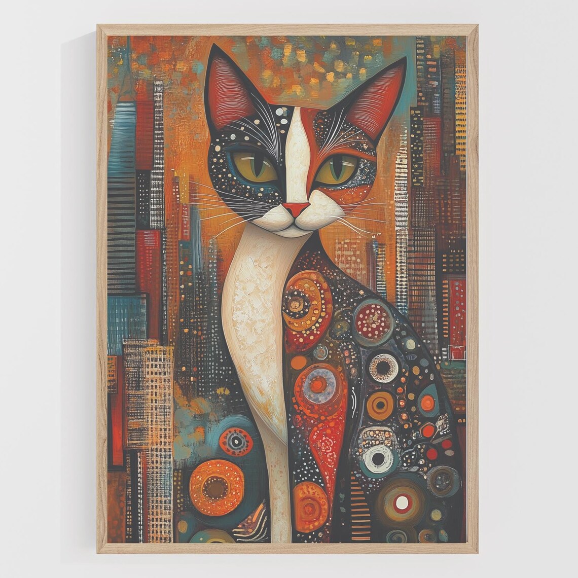 Fancy Calico Cat Air Freshener Art Print