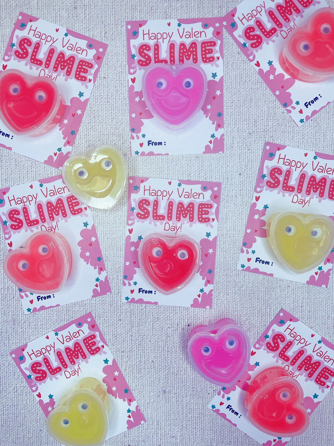 Happy Valen Slime Day Kids Valentine Poster Print