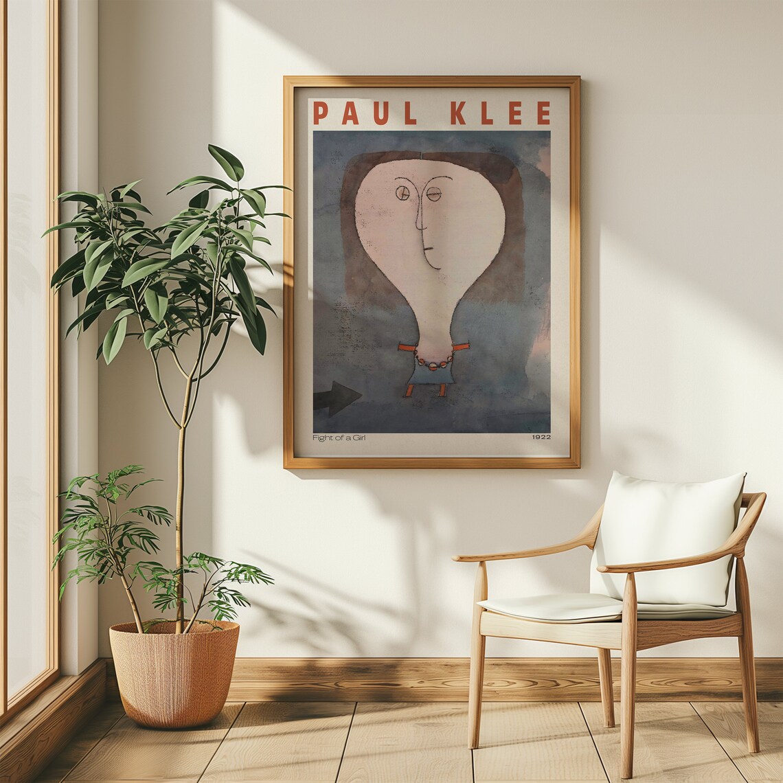 Paul Klee Flight Of A Girl 1922 Abstract Face Exhibition Poster - Image 4