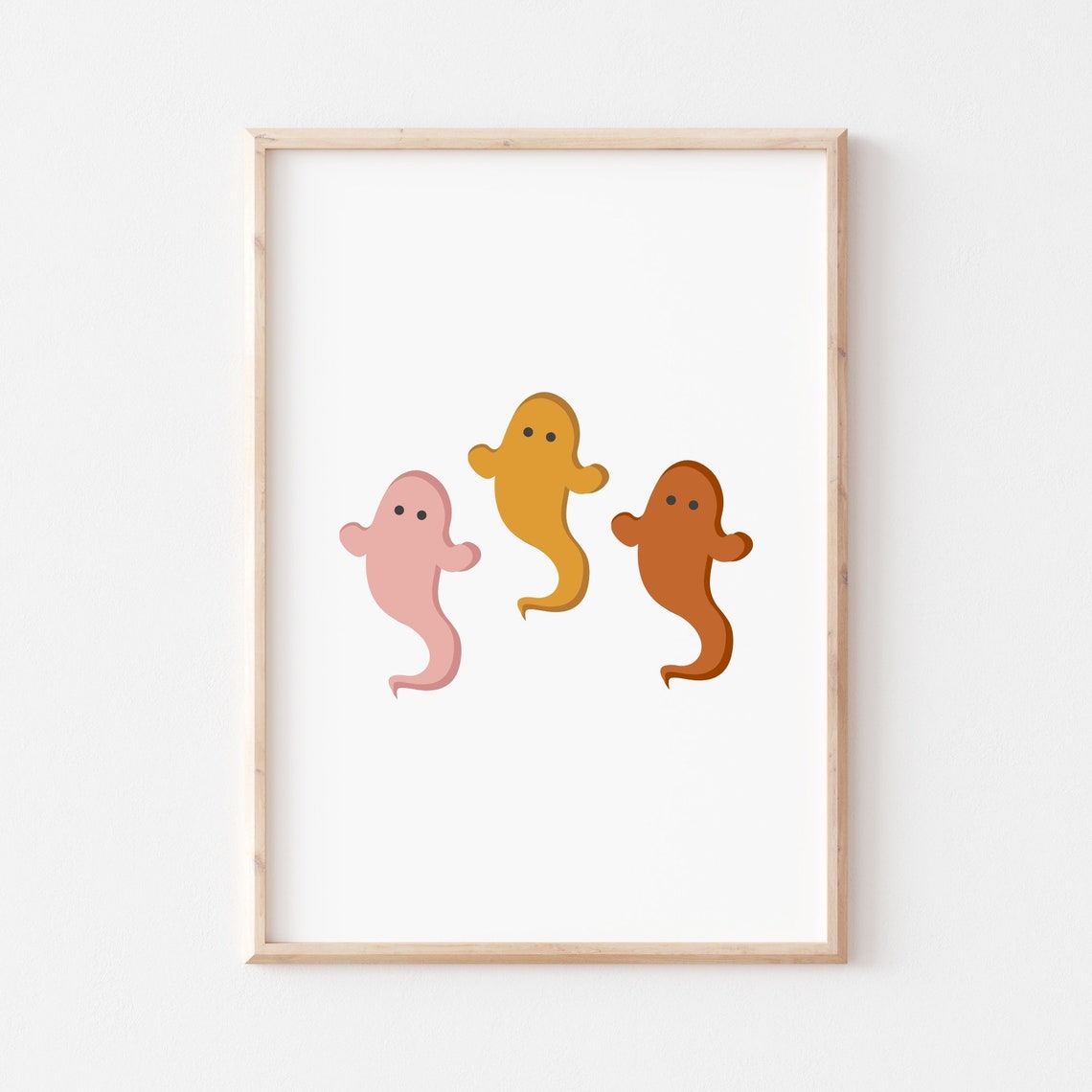 Boho Halloween Print Halloween Printables Cute Halloween Print Halloween Ghosts Fall Decor Digital Download - Image 2