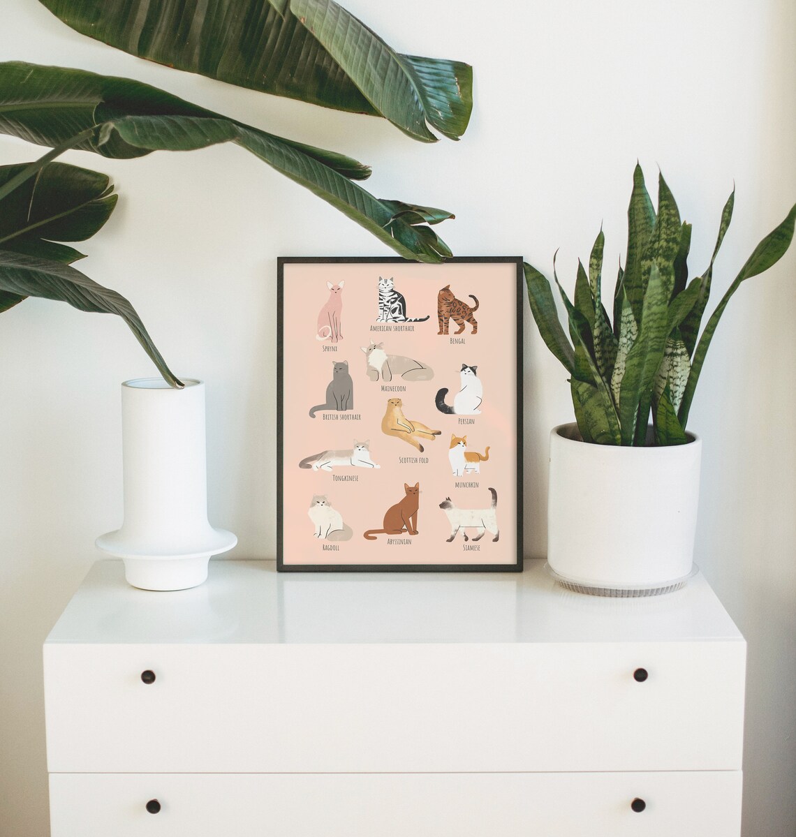 Cat Breeds Poster, Cat Portrait Drawing Guide - Image 2