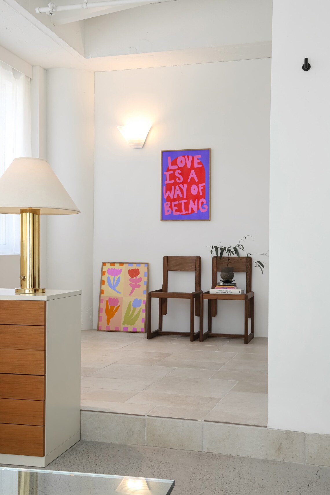 Love Quote Typography Poster, Maximalist Wall Decor - Image 3