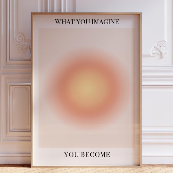 Aura Poster Zen Wall Art Print Meditation Psychedelic Manifestation Yoga