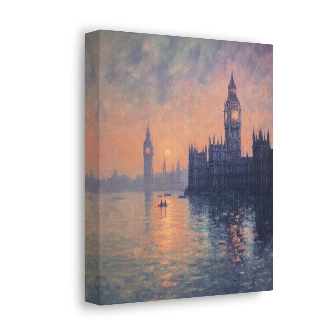 Inspired By Claude Monets The Houses Of Parliament Sunset Wall Art Print Sunset Wall Art Vintage Wall Decor Monet Print - Image 4