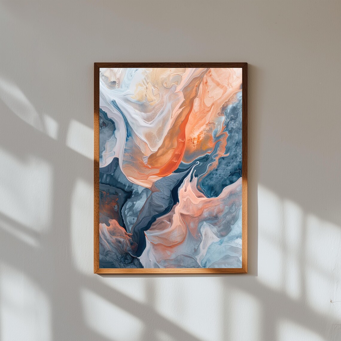 Abstract Organic Wall Art Print Modern Minimalist Home Decor