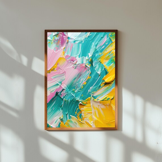 Bold Expressionist Art Print Modern Abstract Home Decor