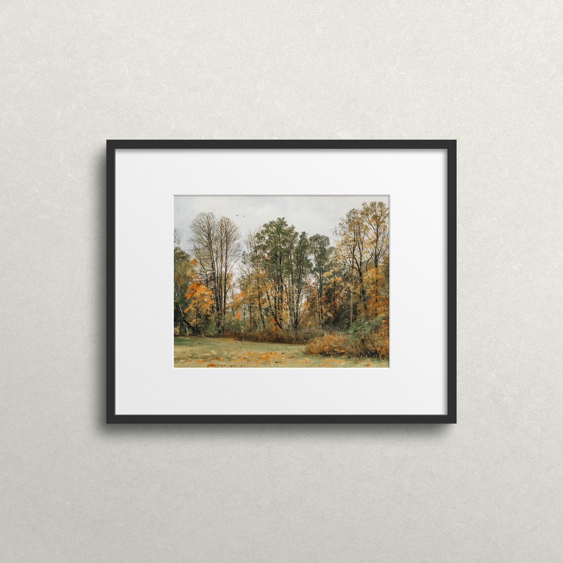 Autumn Forest Trees, Moody Autumn Wall Art Print - Image 2