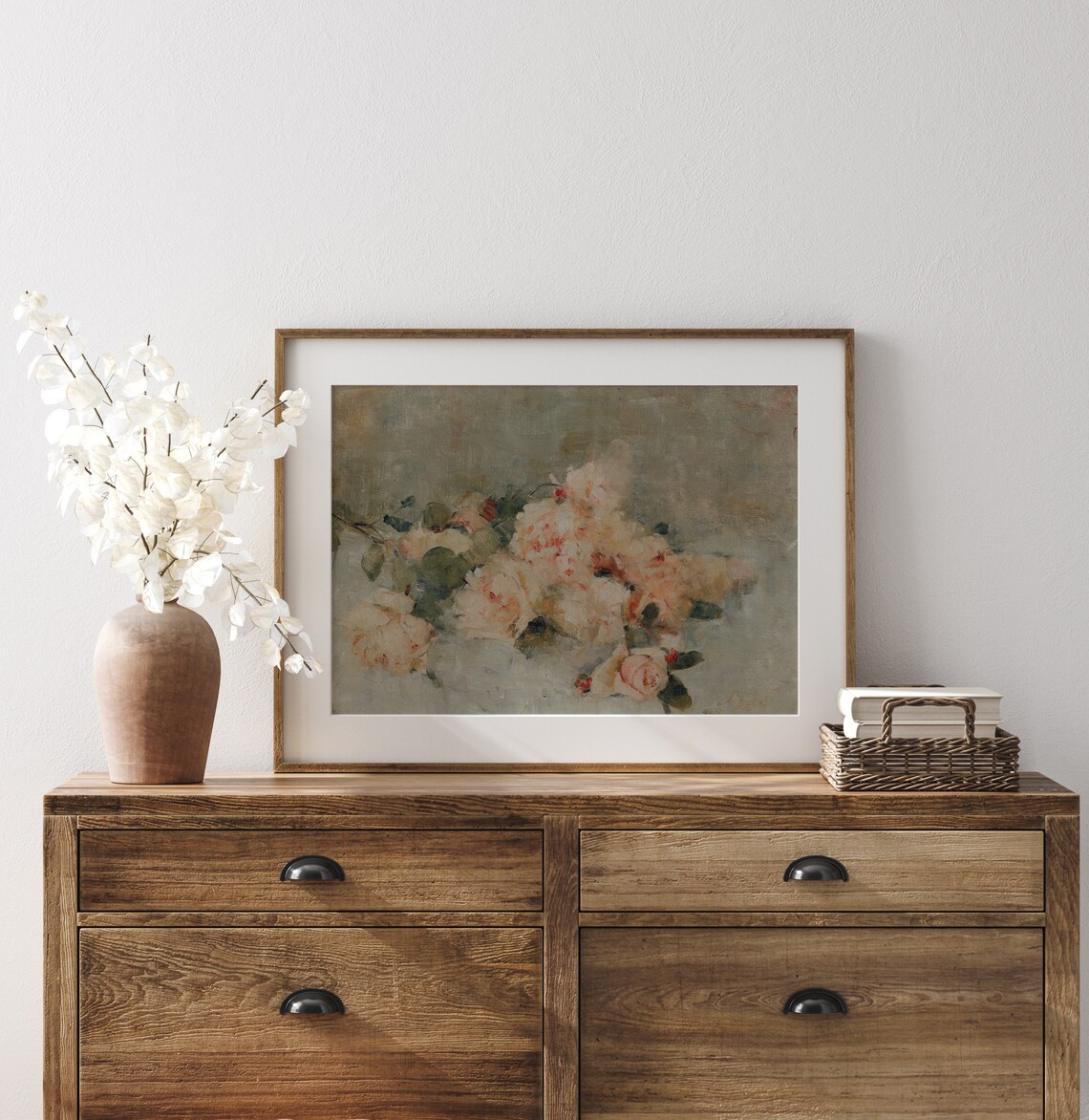 Rose Bouquet Vintage Art Print, Dark Academia Style - Image 3