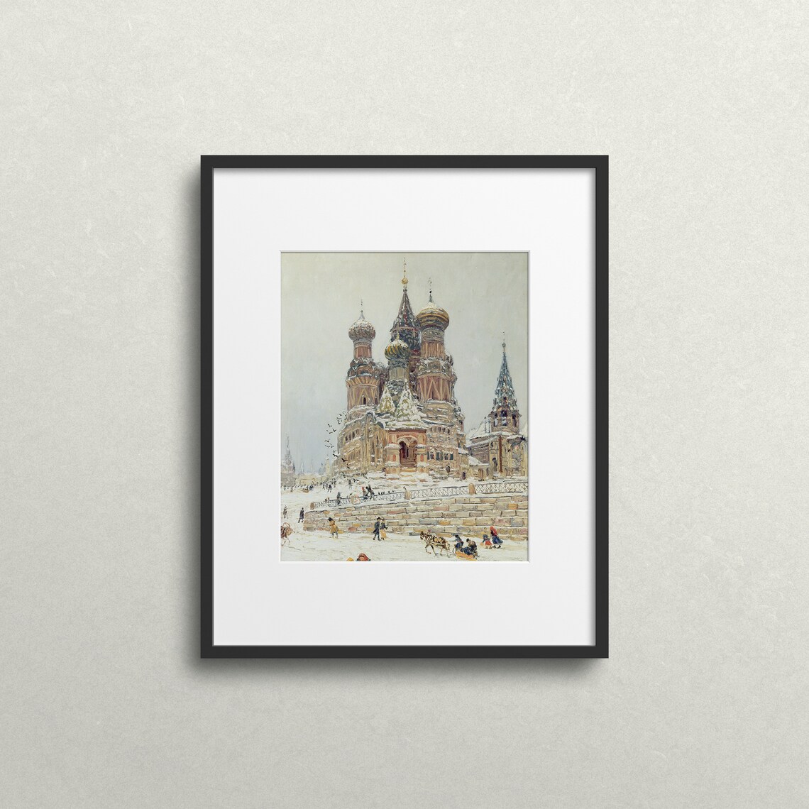 Winter In Russia Vintage Russian Landscape Art Print - Image 2