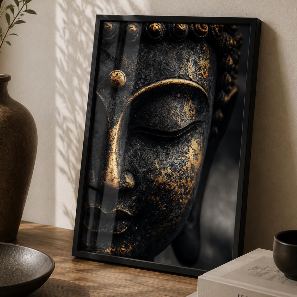 Buddha Wall Art Print, Zen Spiritual Decor