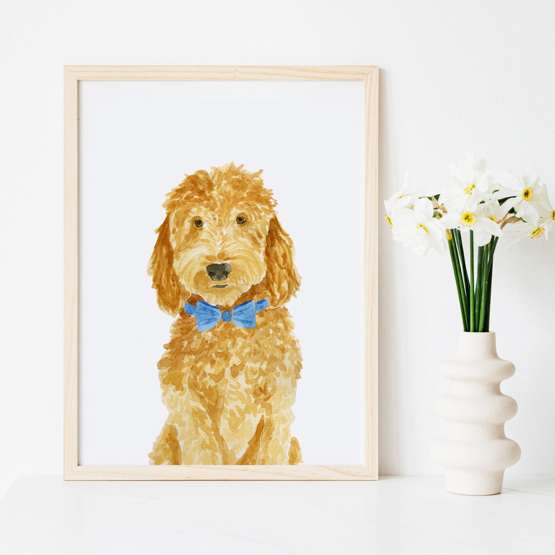 Goldendoodle Portrait Art Print, Labradoodle Dog - Image 2