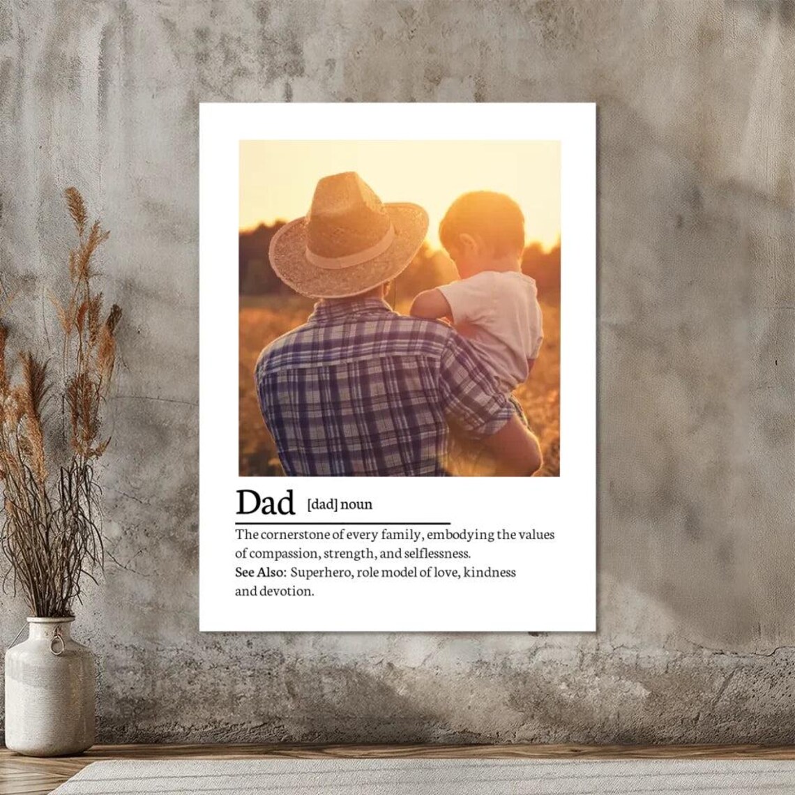 Personalized Dad Definition Quote, Wall Art Print - Image 6