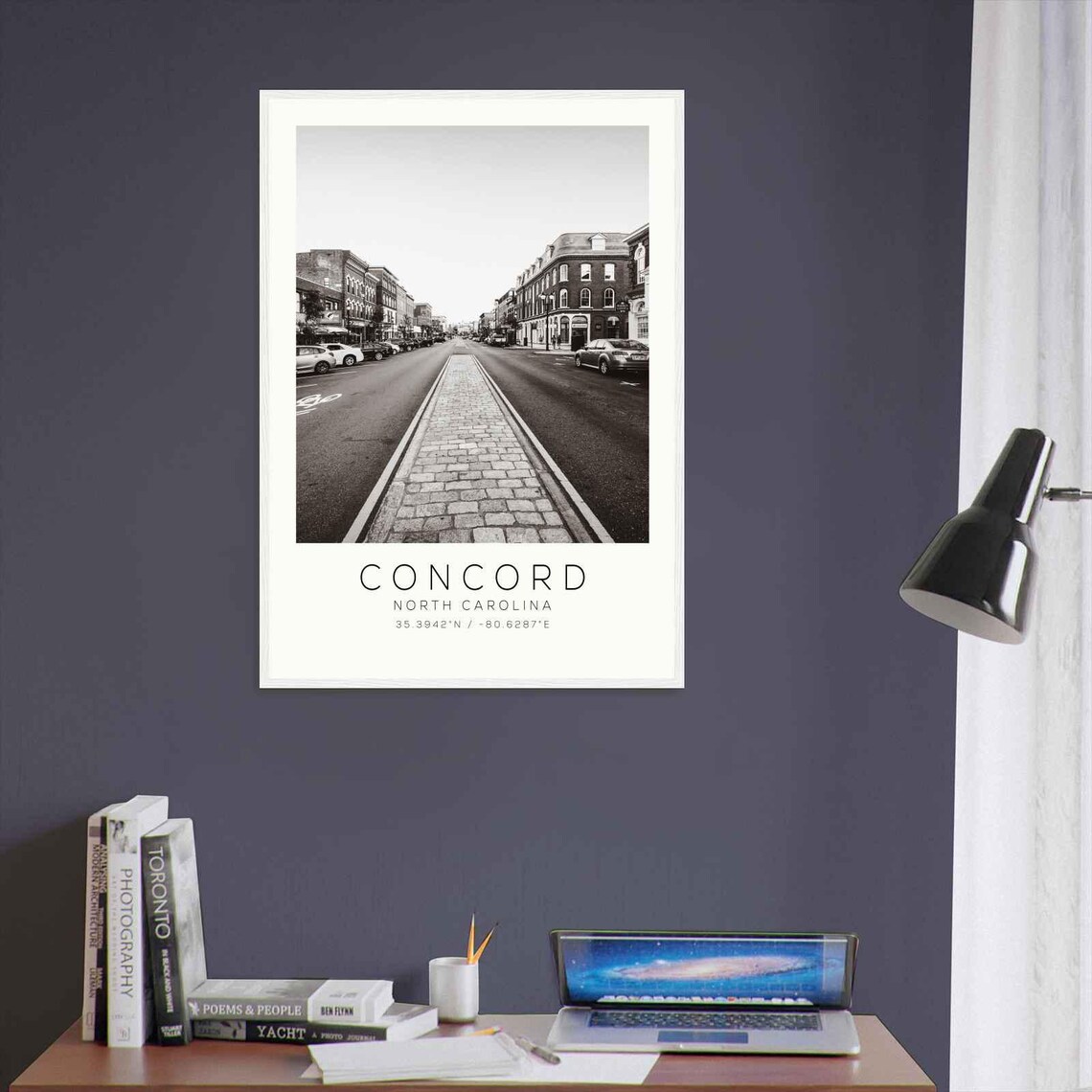 Concord North Carolina Historic Downtown Street Photo Poster - Image 3
