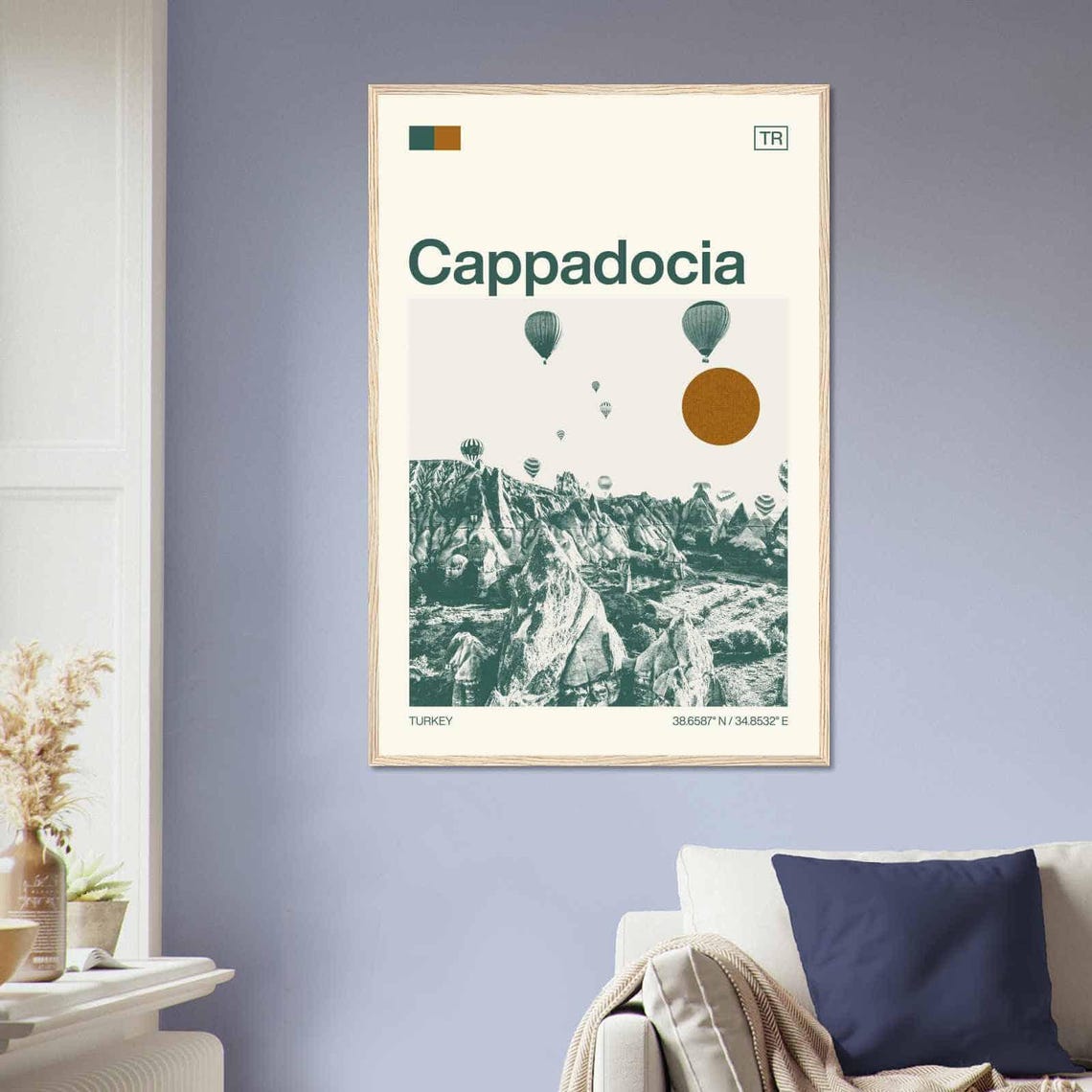 Cappadocia Turkey Hot Air Balloons Rock Valley Travel Poster - Image 2