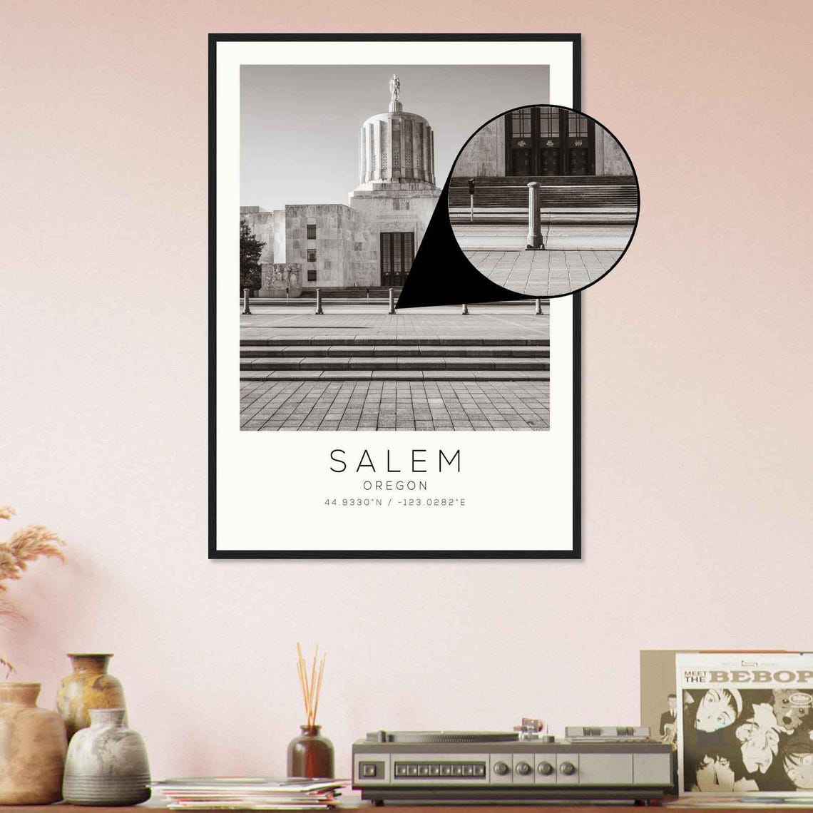 Salem Oregon State Capitol Building Front Facade Photo Poster - Image 4