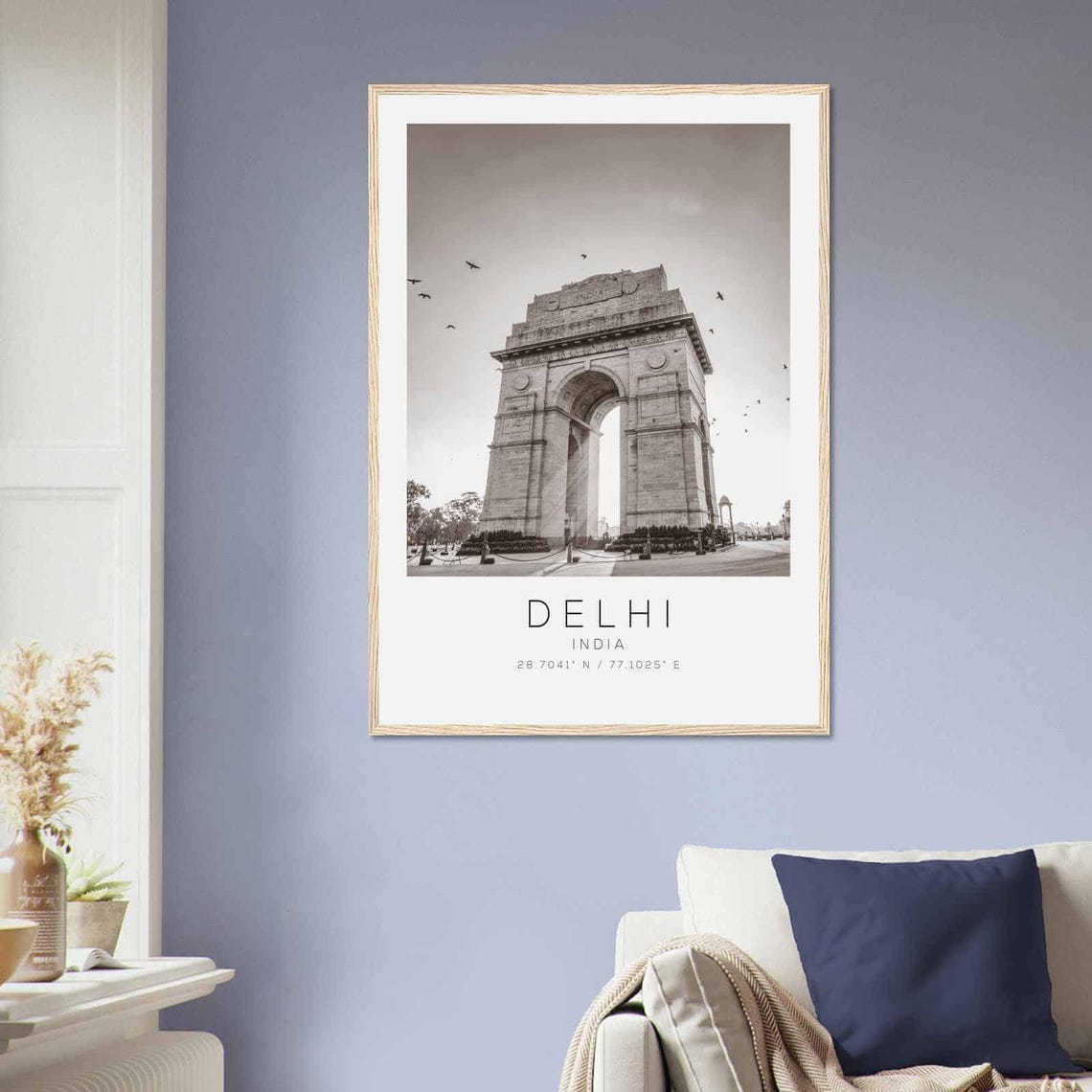 Delhi India Black And White India Gate Monument Photography Poster - Image 2
