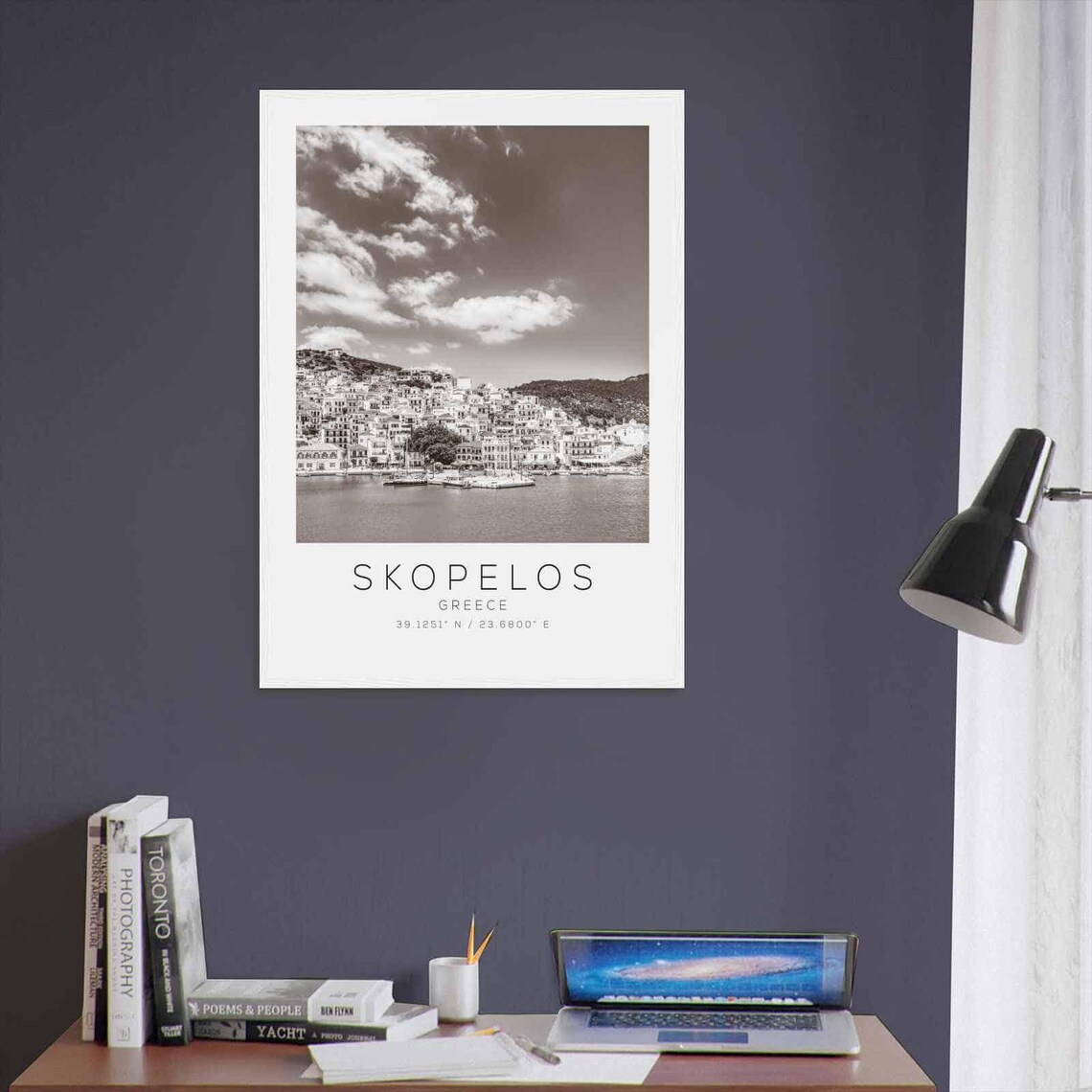 Skopelos Greece Minimalist Travel Poster Print - Image 3
