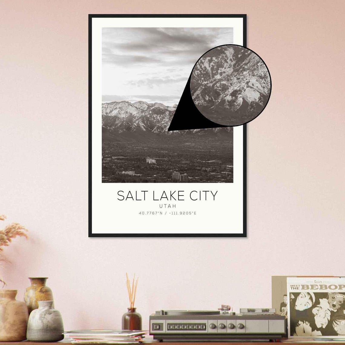 Salt Lake City Utah Photo Travel Poster Salt Lake City Travel Print Minimalist Travel Print Ds5 - Image 4