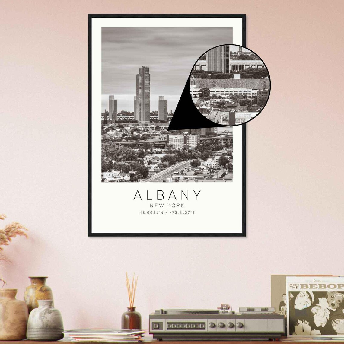 Albany Georgia Minimalist Travel Poster, Art Print - Image 4