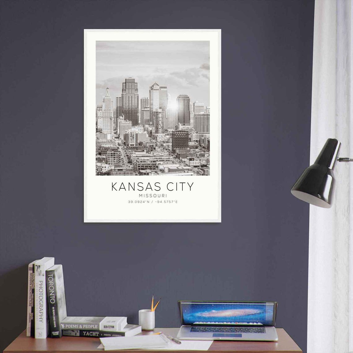 Kansas City Missouri Photo Travel Poster Kansas City Travel Print Minimalist Travel Print - Image 3