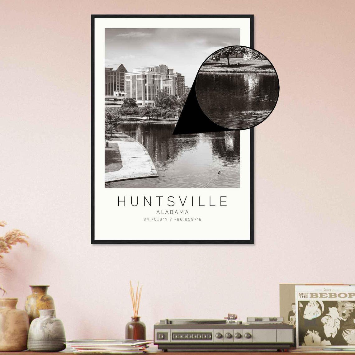 Huntsville Alabama Photo Travel Poster Huntsville Travel Print Minimalist Travel Print Ds1 - Image 4