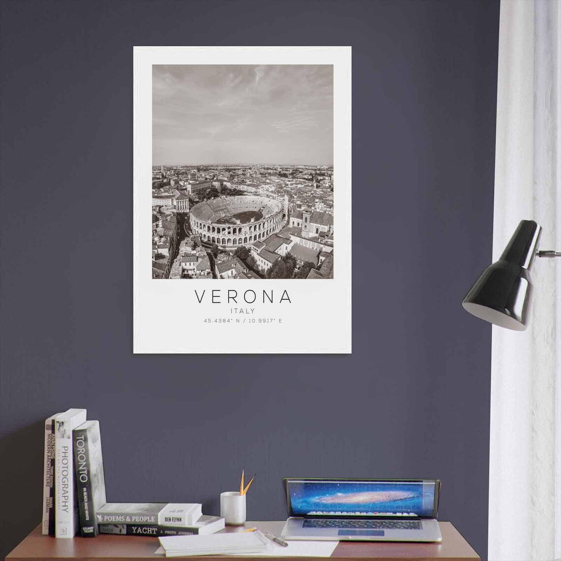 Verona Italy Minimalist Travel Poster, Travel Print - Image 3
