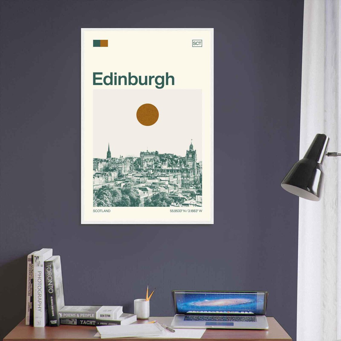 Edinburgh Scotland Minimalist Travel Poster - Image 3