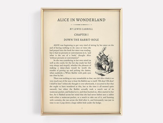 Alice In Wonderland Chapter 1 Vintage Nursery Decor