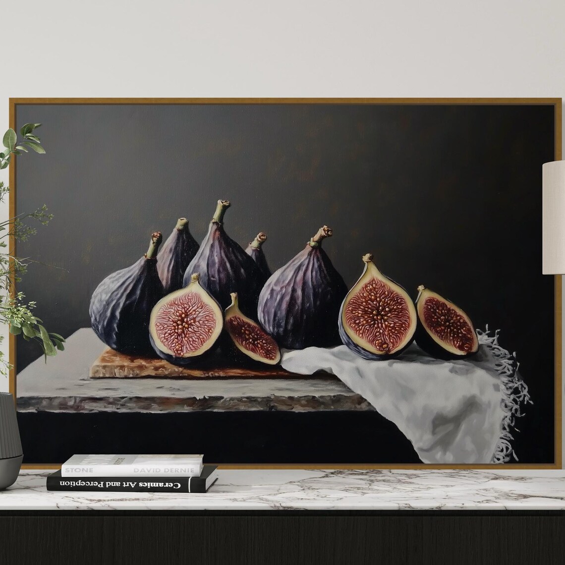 Still Life Fig Rustic Kitchen Wall Art Print