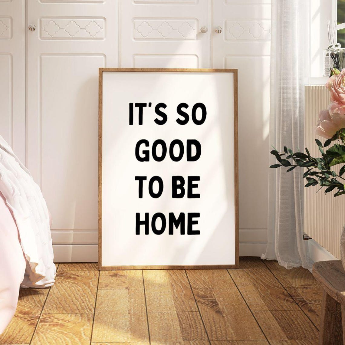 It's So Good To Be Home Bold Typography Entryway Decor Poster - Image 2