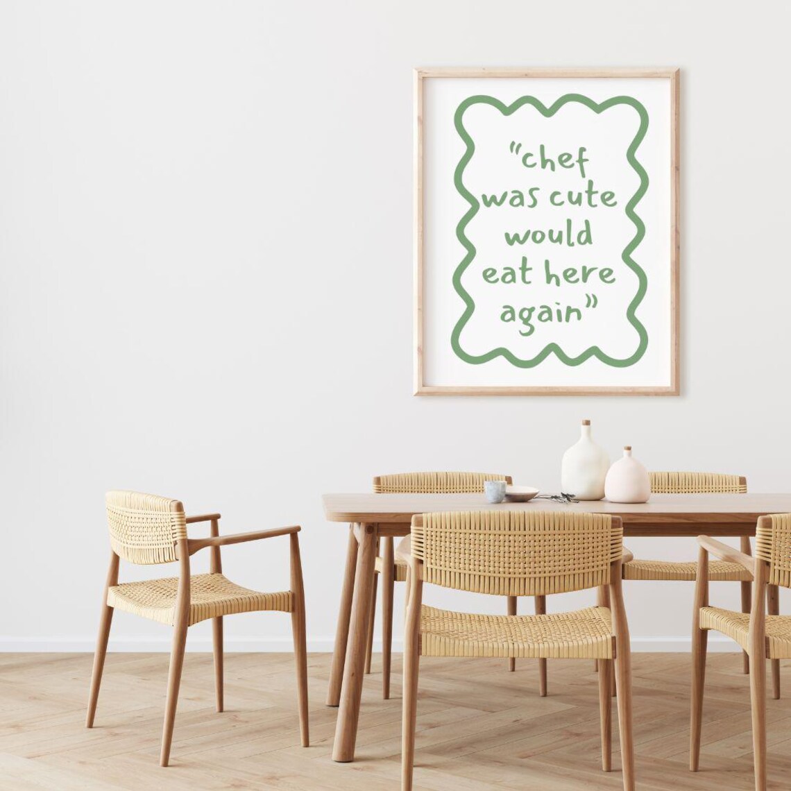 Chef Was Cute Would Eat Here Again Print Print Frame Wall Dcor Wall Art - Image 3