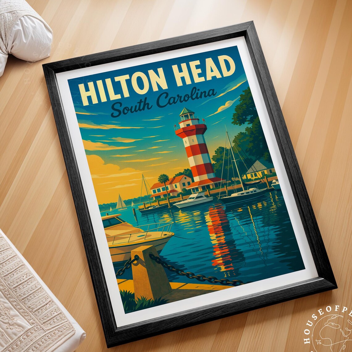 Hilton Island South Carolina Travel Poster Print