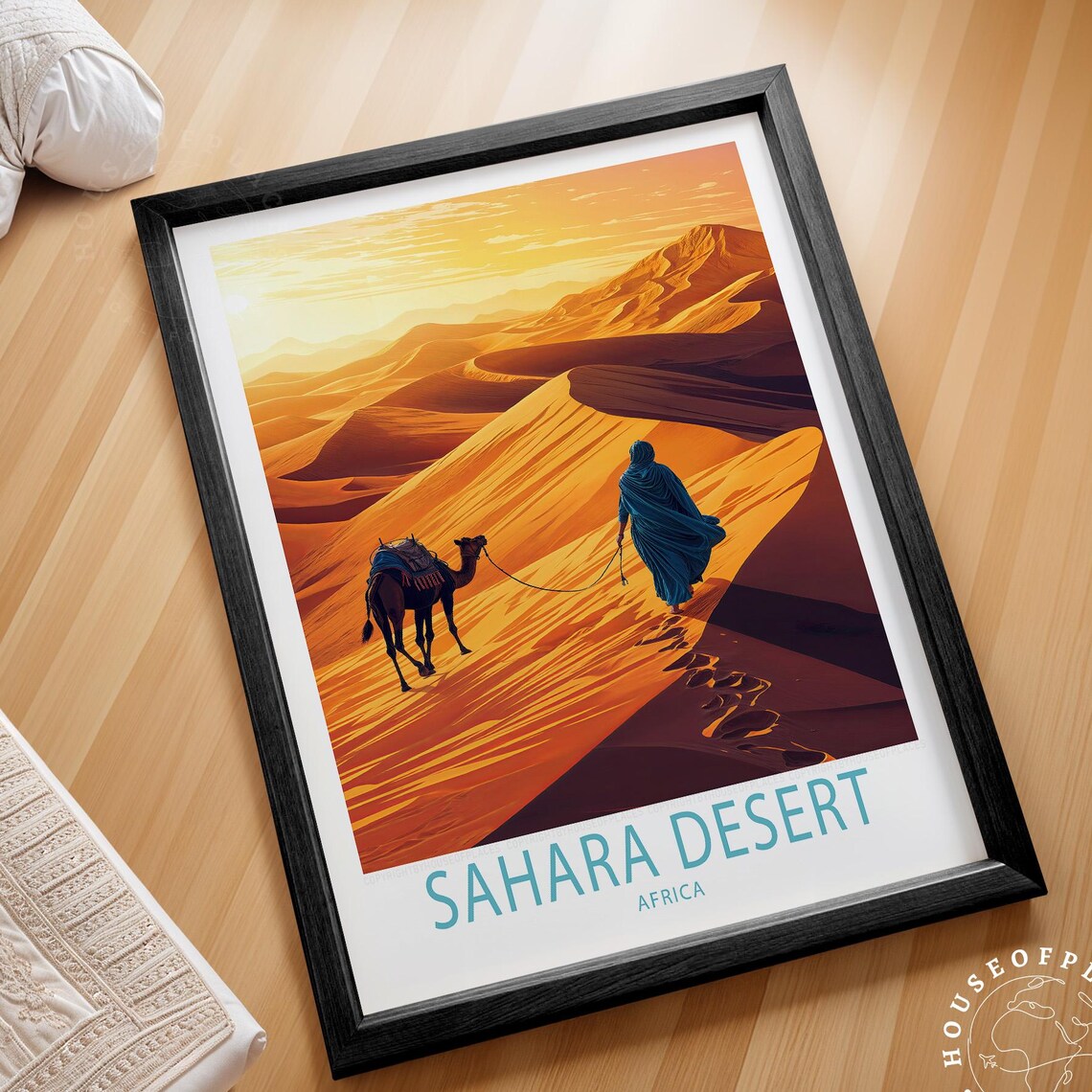 Sahara Desert Africa Travel Poster Art Print