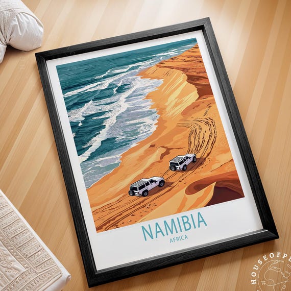 Namibia Africa Travel Poster Wall Art Print Personalised Gifts Home Decor