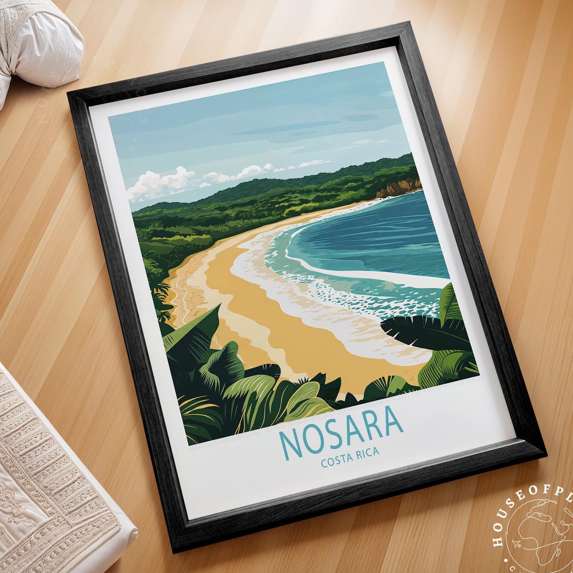 Nosara Costa Rica Travel Wall Art Print Poster Personalised Gifts Home Decor