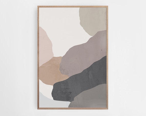 Neutral Color Abstract Art Large Abstract Art Print Pastel Wall Art Abstract Wall Art Living Room Wall Art