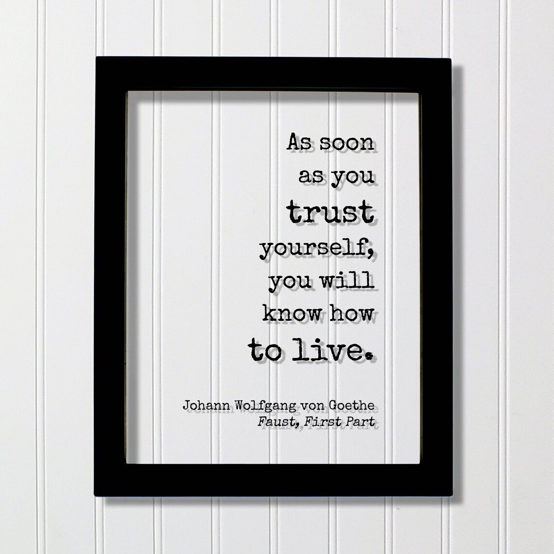 Johann Wolfgang Von Goethe Quote Art Print