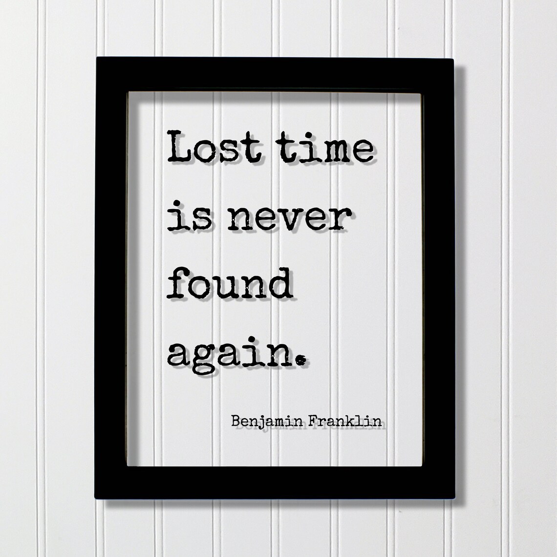 Benjamin Franklin Quote Art Print, Carpe Diem