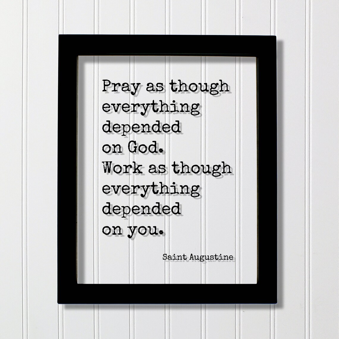 Saint Augustine Quote Art Print, Faith and Prayer