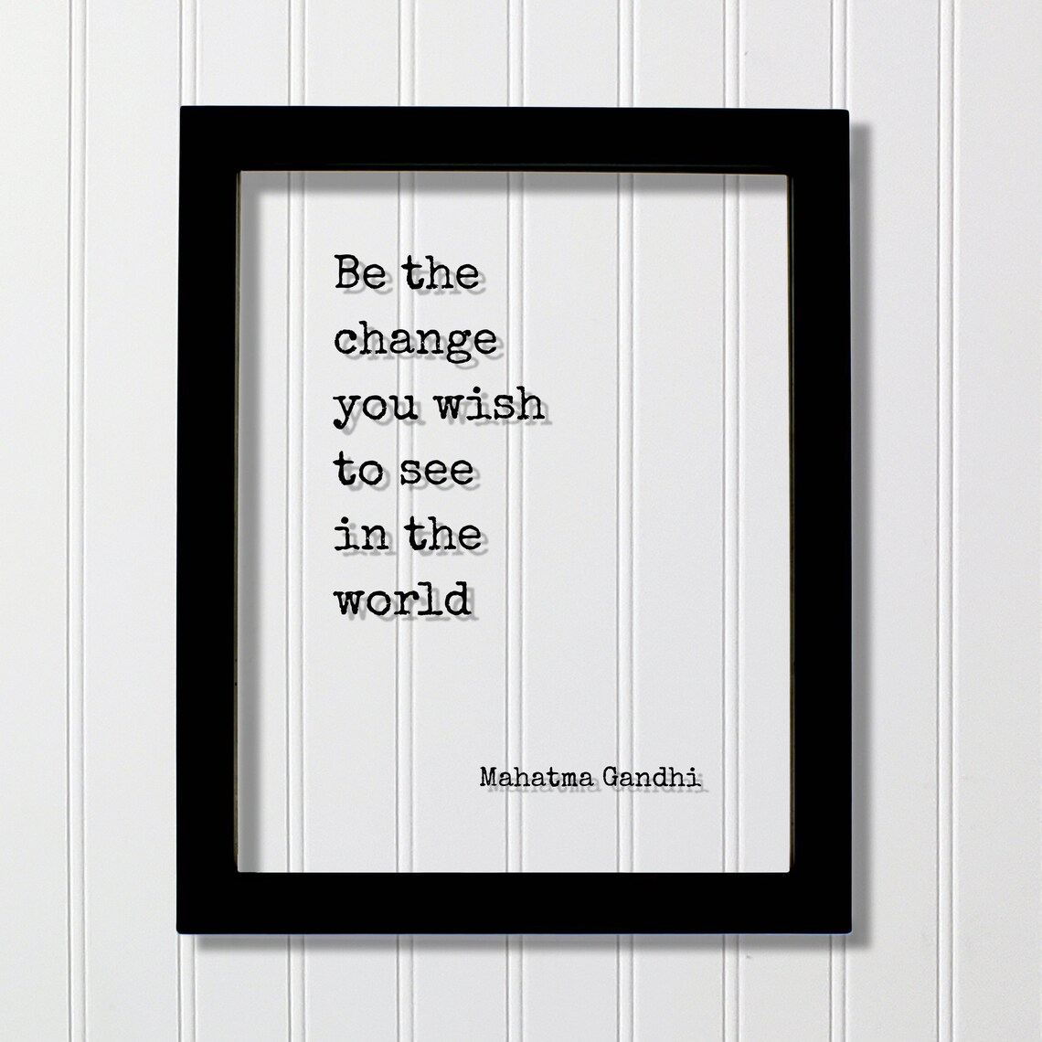 Mahatma Gandhi Be The Change Quote Art Print
