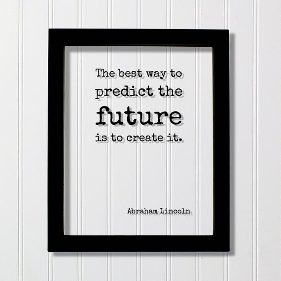Abraham Lincoln Quote Art Print, Motivational Office Decor