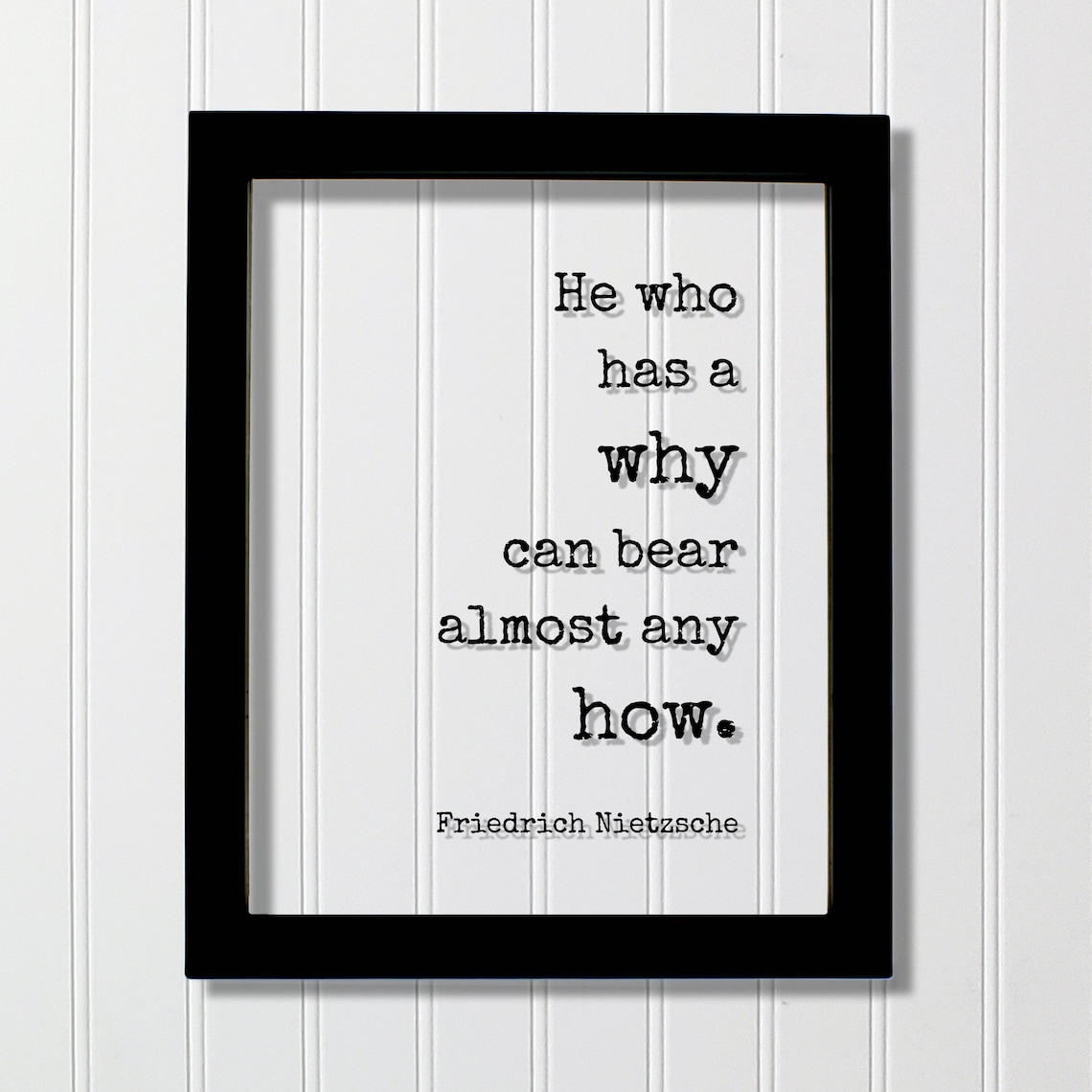 Friedrich Nietzsche Quote Art Print, Endurance Goals
