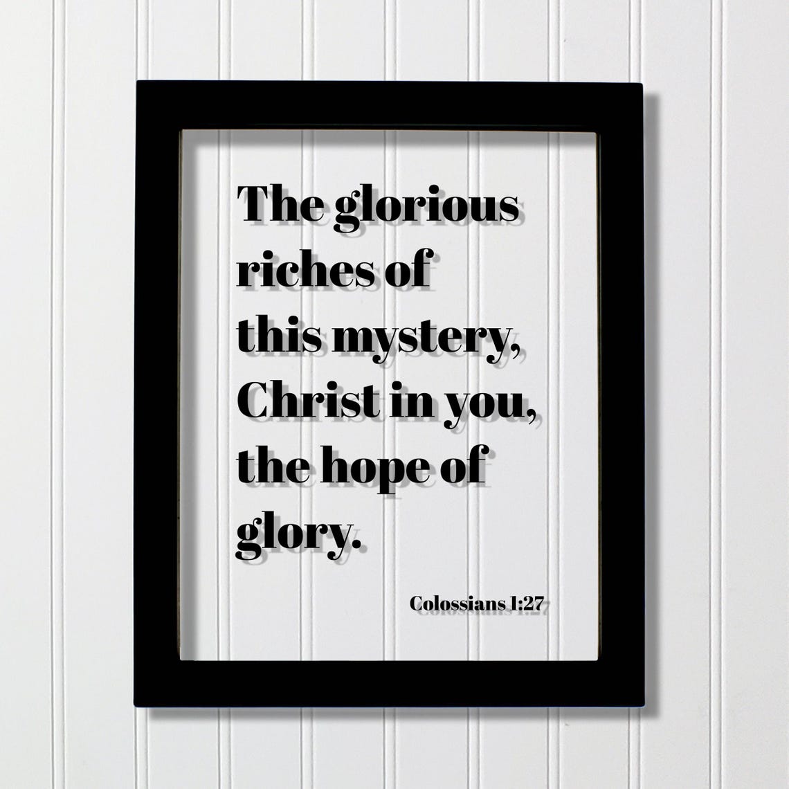 Colossians 1:27 Christ in You Floating Scripture Sign Poster
